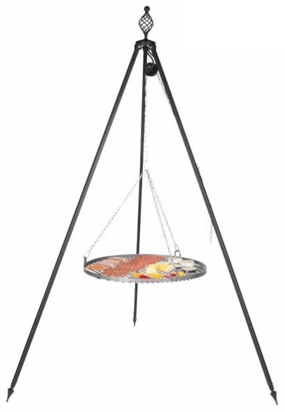 Grill ogniskowy FARMCOOK Oskar Średnica rusztu 80cm stal czarna